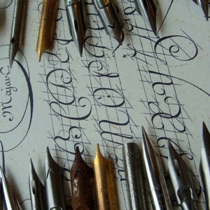One Dozen Antique Nibs