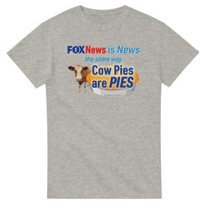 Fox News Disinformation T-Shirt: Heavyweight Cotton Crewneck