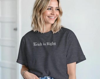 Robert "Reich is Right" on Heavyweight Unisex Crewneck T-shirt