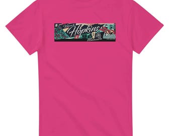 Welcome to Hopkins, Minnesota on a Heavyweight Unisex Crewneck T-shirt