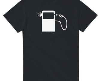 Gas Pump Suicide on Heavyweight Unisex Crewneck T-shirt | Gildan® 5000