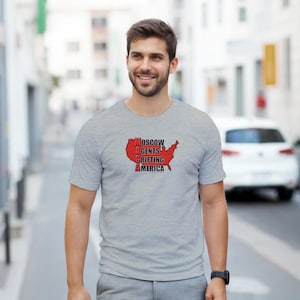 Moscow Agents Grifting America MAGA on a unisex crewneck T-shirt