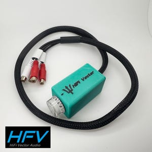 HiFi Vector Sea Foam green Car audio Bass knob RCA volume control