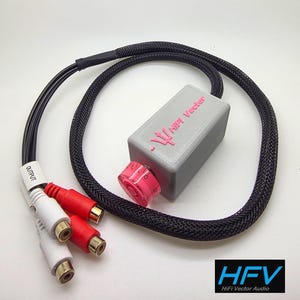 HiFi Vektor PINK Car Audio Bass Knopf RCA Lautstärkeregler