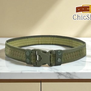 Stretch Canvas Belt | Unisex Braided Detail Design | Quick Release Buckle | Cozy Adjustable Style | Durable Outdoor Accessory