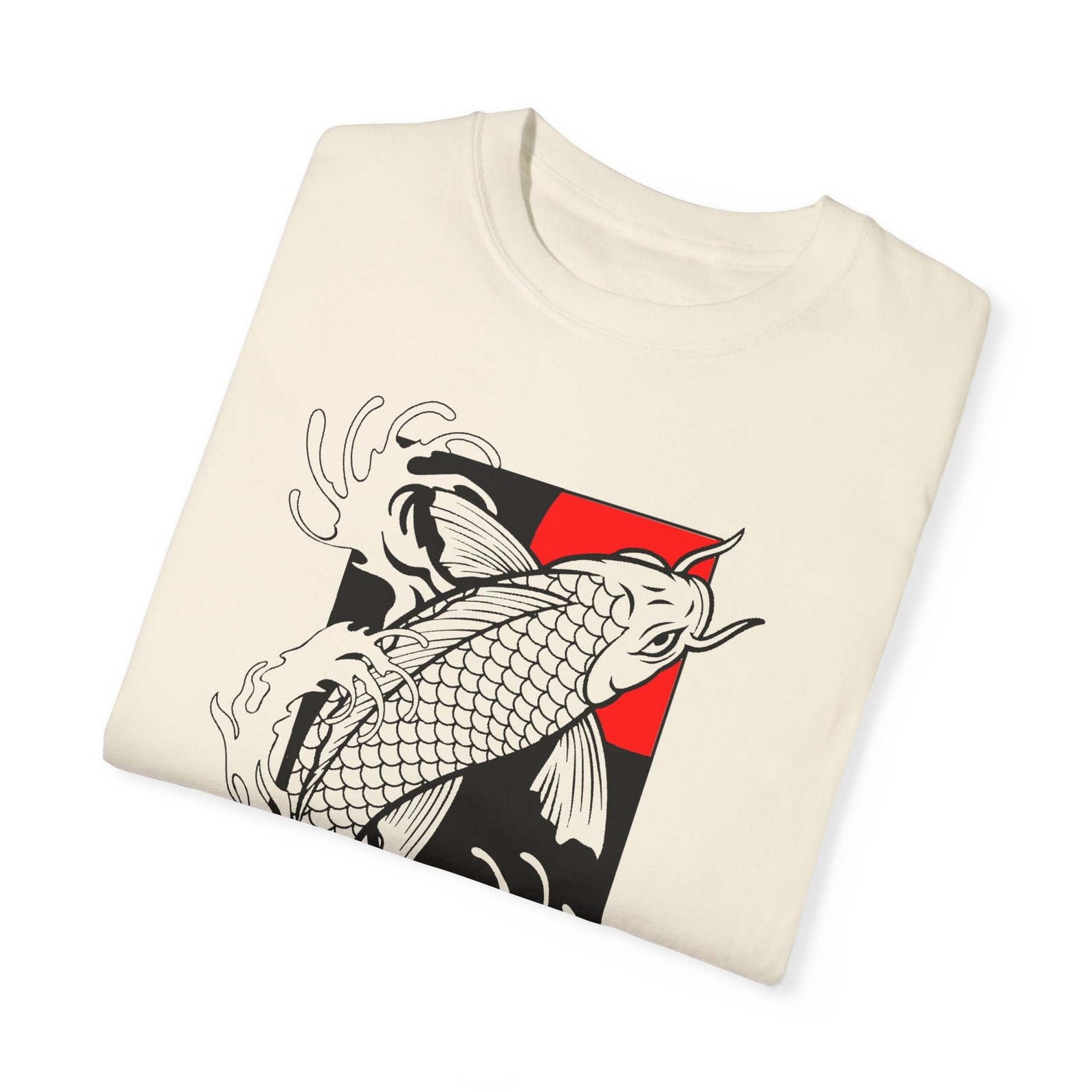 Koi Fish Kite T-Shirt Dark Grey main image 1