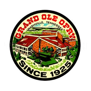 Sticker |  Jaren 1970 TN State Since 1925 Grand Ole Opry Nashville Tennessee sticker stickerlabel