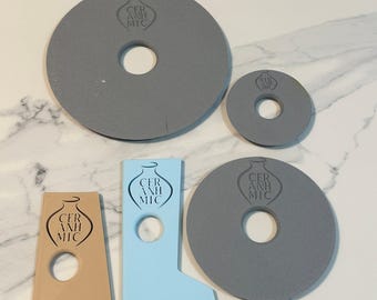 Ferramenta para nervura de tigela de roda de oleiro