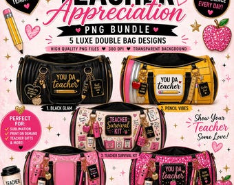 Leraar waardering bundel | Sjabloon voor doe-het-zelf papieren portemonnee| YOU DA Leraar | Sublimatiepng |  Digitale download. Afdrukbaar in 3D-illusie