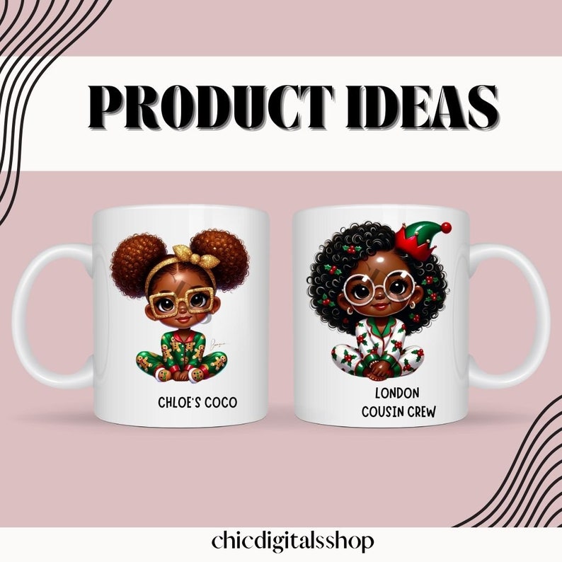 Prompt Guide DALL-E, Christmas Kids Chibi Clipart AI Prompt Guide – Adorable Holiday Characters for Creative Projects