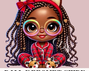DALL-E Christmas Chibi Clipart AI Prompt Guide: Holiday Characters