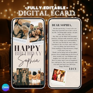 Freunde Bild Alles Gute zum Geburtstag E-Card | Bearbeitbar und sofort heruntergeladen Digitale eCard | Einzigartige Geburtstagsfeiern mit Erinnerungen | eCard