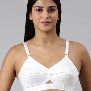 Winsome Bullet-BH im Vintage-Stil - Weißer konischer Baumwoll-BH mit charakteristischen Rundnähten - Retro-Silhouette der 1950er Jahre, nicht gepolsterte Unterstützung