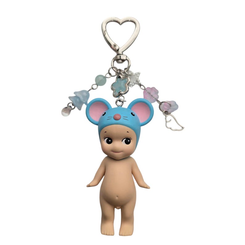 12 Personalized Baptism Favors Keychain Angels Recuerdos Para Bautizo Boy/girl