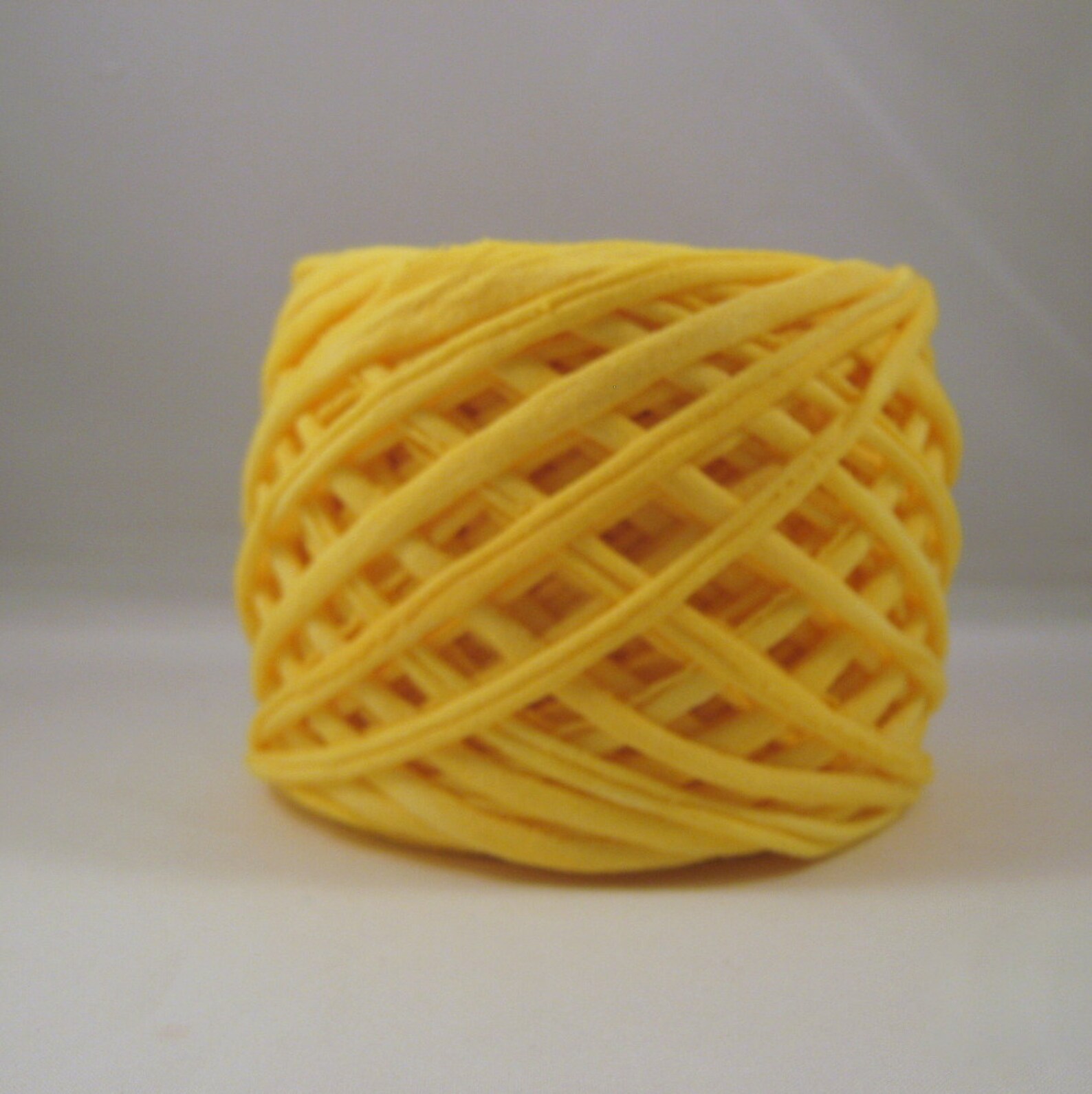 Tshirt Yarn Hand Dyed Sunshine Yellow 60 Yards Yellow T Etsy