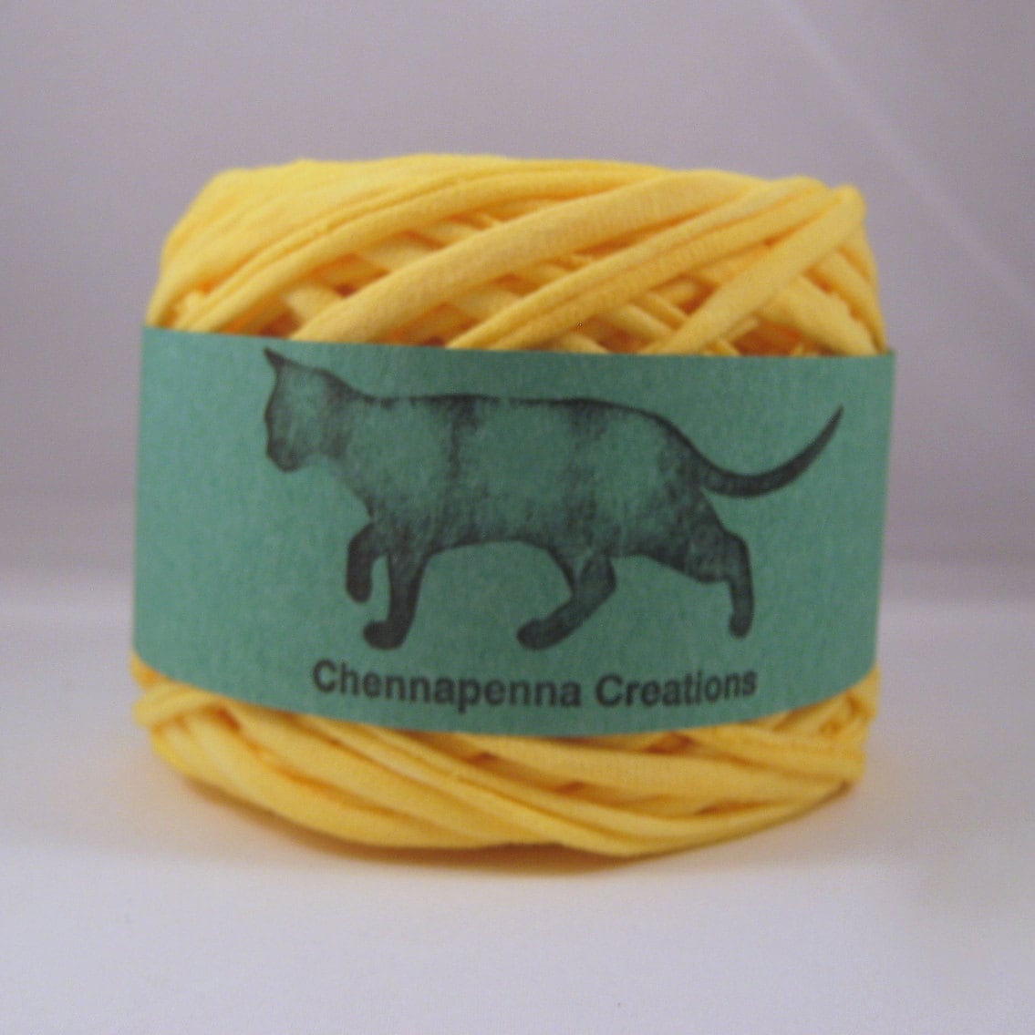 Tshirt Yarn Hand Dyed Sunshine Yellow 60 Yards Yellow T Etsy