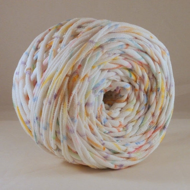 T Shirt Yarn Tshirt Yarn 60 Yards Multicolored Tshirt Etsy
