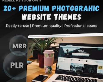 20+ Photographer Website Themes Bundle | Portfolio, Gallery, Booking Templates | HTML + WordPress | PLR + MRR | Rebrand & Sell, Pro Website
