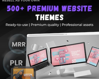 500+ Website Templates Bundle | HTML5 Templates + WordPress Themes | Multi-Niche Designs | PLR + MRR | Rebrand & Sell, Webshop Themes