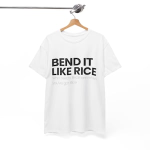Bend IT LIKE RICE Arsenal T-Shirt | Declan Rice Fan Shirt | Funny Football Tee | Gooner Gift | Unisex Arsenal T-Shirt | Bend It Like Beckham