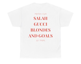Salah, Blondes and Goals Tee, Gift for Fans, Liverpool Tee, Sarah LFC Football Lovers T-Shirt, Unisex Liverpool Supporter Tee, Fan Tee