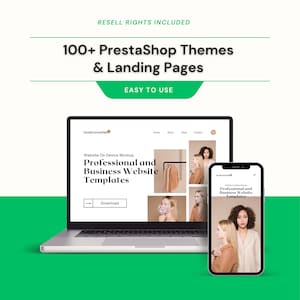 以下が含まれることがあります： プロのビジネスウェブサイトのデザインを示す、ラップトップとスマートフォンのモックアップ。ウェブサイトのデザインには、ダウンロードボタンと「Website On Device Mockup Professional and Business Website Templates」というテキストオーバーレイが含まれています。