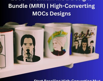 1000+ Premium MUG Designs Bundle (MRR) | High-Converting Mugs Designs, MRR, mug business starter, custom mugs, printable mugs, Etsy Mugs