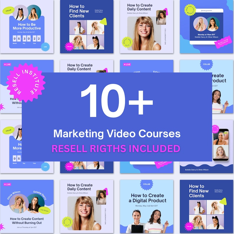10 Comprehensive Video Marketing Courses Bundle - PLR, MMR & Resale ...