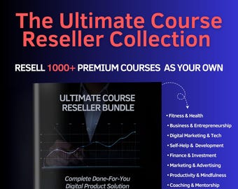 Ultimate Course Reseller Collection – 1100+ PLR Courses, Fitness courses, Health courses, Business courses, Self-Help courses, MRR, Resell.