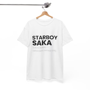 Saka Fan Boy T-Shirt | Bukayo Saka Arsenal Shirt | Funny Arsenal T-Shirt | Gooner Gift | Saka FC Supporter Tee | Unisex Football Fan Shirt