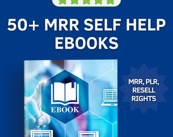 50 Psychology & Self-Help eBooks Bundle – Transformative Digital Library with MRR Included | Resell and Empower Others, MRR eBooks, PLR