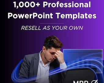 1,000+ Professional PowerPoint Templates Mega Bundle, PowerPoint Templates, Presentation Templates, MRR, Editable Templates, PLR PowerPoint