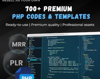 700+ PHP Codes, Templates Bundle | Scripts, Tools, Web App Snippets, CMS Modules | MRR | Rebrand, Sell, Resell, Code, Themes, Copy Paste
