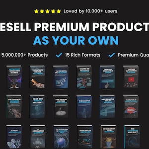 The Ultimate MRR Resale Bundle | 15M+ Digital Products, 1000+ Courses, PLR & Resell Rights, Courses, Themes, Apps Templates, Ebook Bundle.