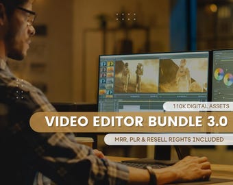 Paquete de edición de video con más de 110 000 USD (3,0 MRR) / Más de 110 000 recursos para Adobe Premiere, Final Cut Pro, After Effects, efectos de sonido, LUT y videos de archivo