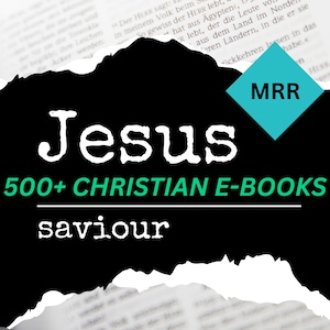 Paquete de más de 500 libros electrónicos cristianos / Derechos MRR, Biblias, Libros de fe y espiritualidad, Jesús, Estudio bíblico, Libros de la Biblia, Cristianismo, Palabra de Dios
