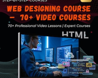 70+ Web Designing Courses – Beginner to Advanced | Video Lessons | WordPress, Shopify, WooCommerce, HTML, JavaScript | PLR + MRR | Rebrand