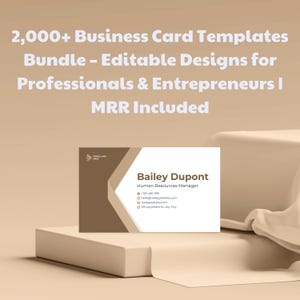 2.000+ Visitenkartenvorlagen-Bundle - Bearbeitbare Designs für Profis und Unternehmer | MRR inklusive, MRR Visitenkarten, Kartenpaket