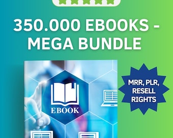 350,000+ eBooks Collection | PLR, MMR & Resale Rights Included | 15 Million Bonus Products Included