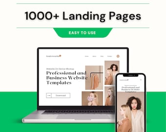 1000+ Landing Page Templates & Themes Bundle – Customizable, Responsive, High-Converting | PLR, MRR Included, Landing page bundle, Website
