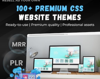 100+ CSS Old School Website Themes Bundle | 2000-2010 Responsive Templates | Multi-Niche Designs | PLR + MRR, Rebrand, Sell, Website Themes