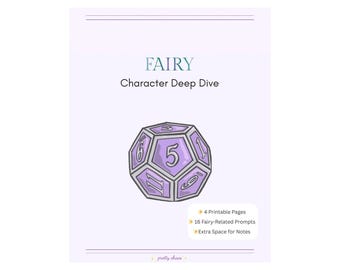 DnD Fairy Character Backstory Worksheet | D&D Character Development | Feywild Prompts PDF