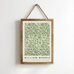 William Morris Botanical Print: Vintage Art Nouveau Leaf Poster