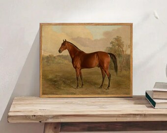 Vintage Horse Print: Equestrian Wall Art, Farmhouse Decor