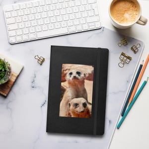 Zoo Animal Journals, Hard Cover, gefüttert, 14 cm x 21,5 cm, Cover Fotos von Erdmännchen, Koalas, Pandas, einzigartiger Rahmen für Reflexionen, Erinnerungen, Ziele