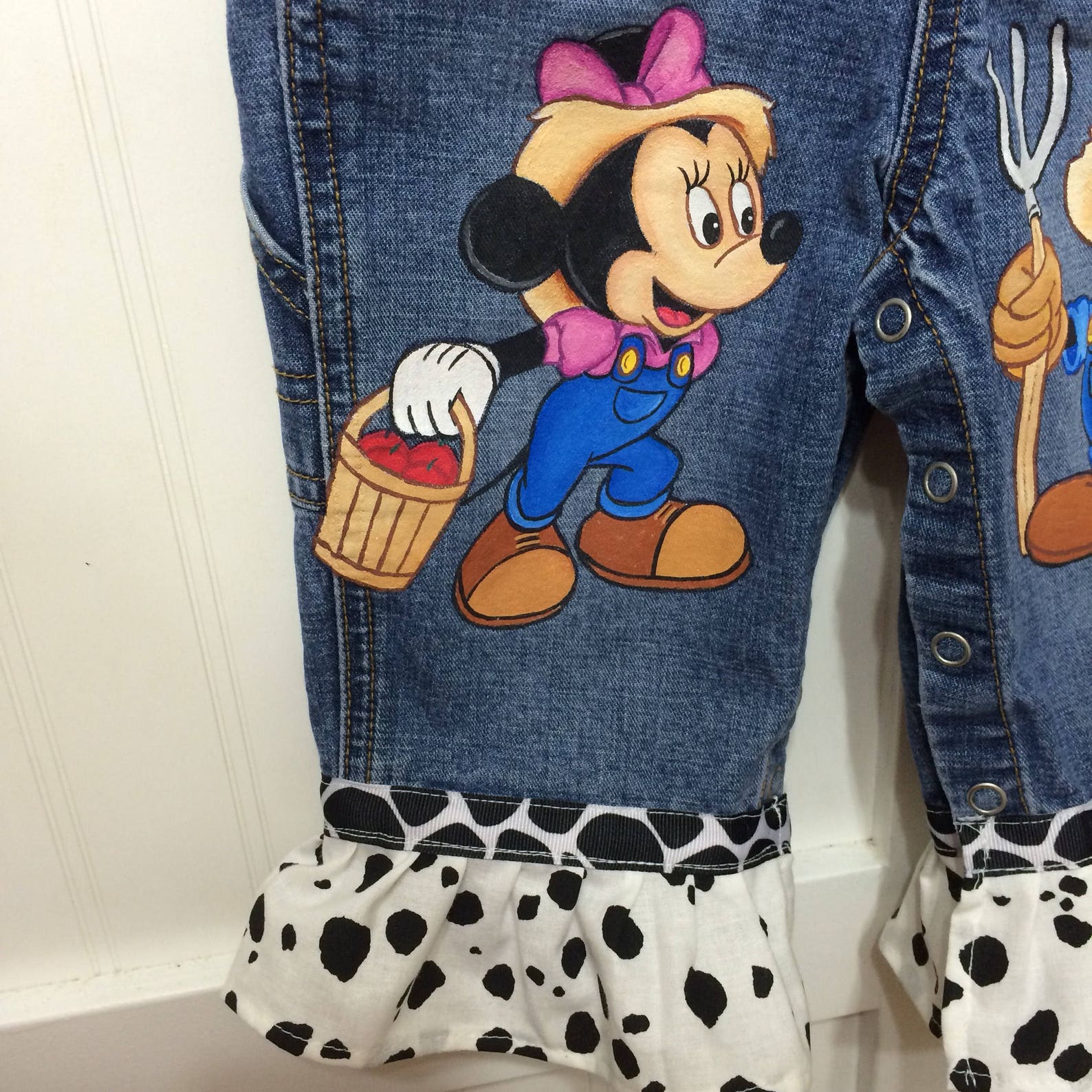 Disney clothing Overalls choice of 2 Characters Country cow Etsy