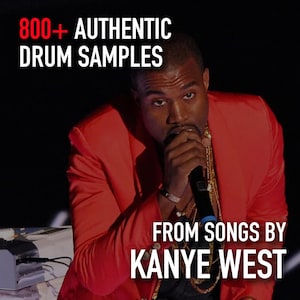 KANYE WEST Drum Kit | 800+ REAL sounds from beats by Kanye West | Perfect for Boom Bap, Hip Hop beats .wav samples