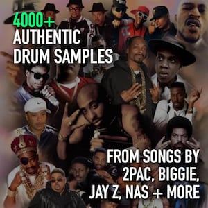 OLD SCHOOL Boom Bap Drum Kit Bundle | 4000+ REAL Sounds from songs by 2Pac, Biggie, Jay Z, Nas + More