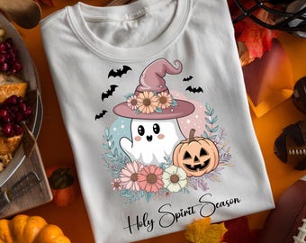 Christlicher Halloween-Geist (PNG): Heiliger Geist als Herbstmotiv (Digitaler Download)