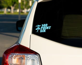 Triathlon Decal - 140.6 Swim Bike Run